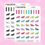 Small Yoga Mat Stickers by Fox and Cactus