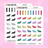 Small Yoga Mat Stickers by Fox and Cactus