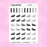 Small Yoga Mat Stickers by Fox and Cactus