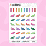 Small Yoga Mat Stickers by Fox and Cactus
