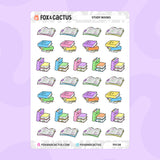Study Book Stickers by Fox and Cactus