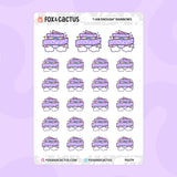 "I am Enough" Rainbow Stickers by Fox and Cactus