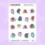 #MERMAY 2021 Collection Sampler Sticker Sheet by Fox and Cactus