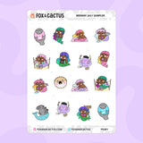 #MERMAY 2021 Collection Sampler Sticker Sheet by Fox and Cactus