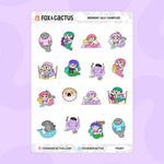 #MERMAY 2021 Collection Sampler Sticker Sheet by Fox and Cactus