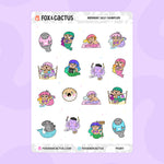 #MERMAY 2021 Collection Sampler Sticker Sheet by Fox and Cactus