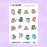 #MERMAY 2021 Collection Sampler Sticker Sheet by Fox and Cactus