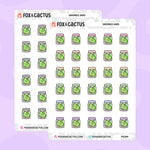 Savings Jar Stickers by Fox and Cactus