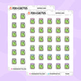 Savings Jar Stickers by Fox and Cactus