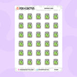 Savings Jar Stickers by Fox and Cactus