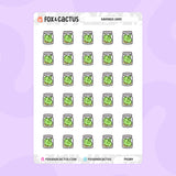 Savings Jar Stickers by Fox and Cactus