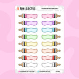 Rainbow Paint Brushes Stickers