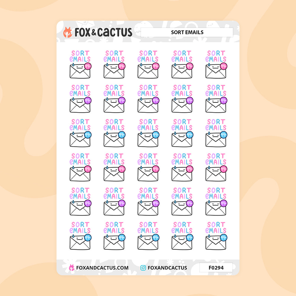 Sort Emails Stickers