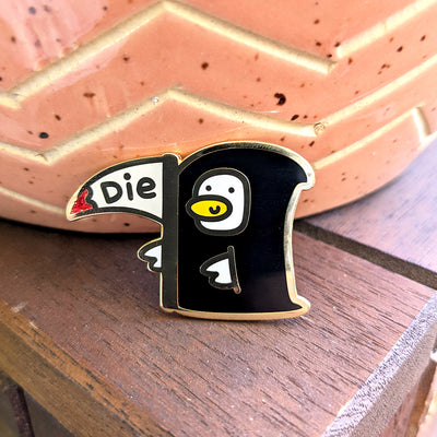 Death Duck Enamel Pin by Fox and Cactus