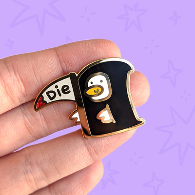 Death Duck Enamel Pin by Fox and Cactus