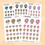 Detective Kawaii Girl Stickers by Fox and Cactus