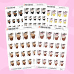 Pole Fitness Kawaii Girl Stickers by Fox and Cactus