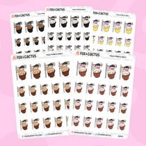 Pole Fitness Kawaii Girl Stickers by Fox and Cactus