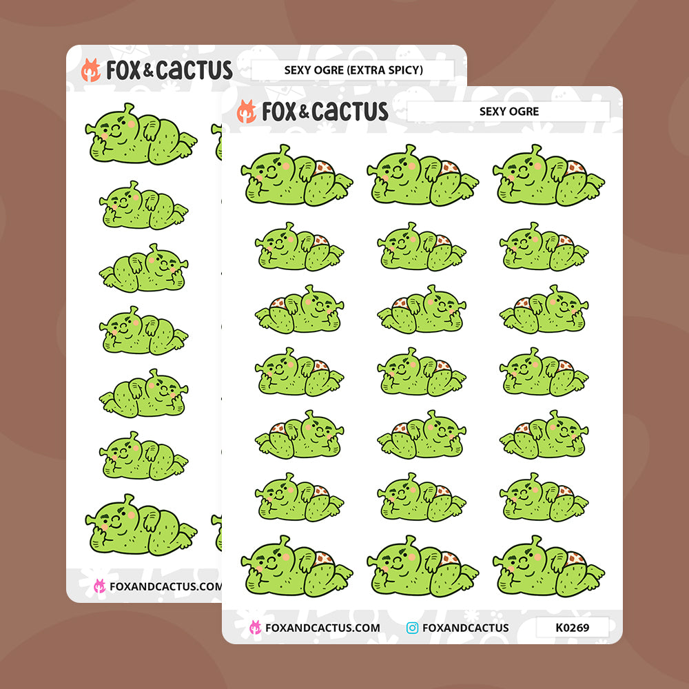 Sexy Ogre Stickers