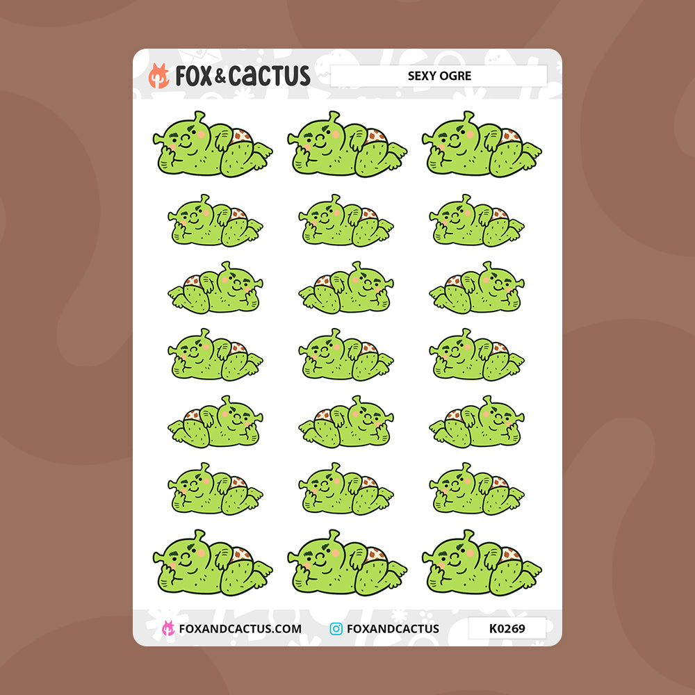Sexy Ogre Stickers