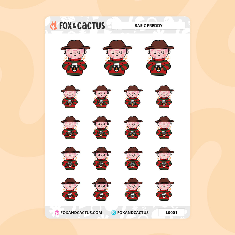Basic Freddy Basic Freddy Stickers – Fox and Cactus