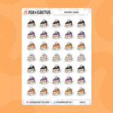 Spooky Cakes Stickers by Fox and Cactus