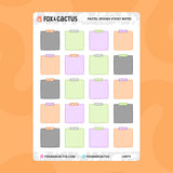 Pastel Spooks Sticky Note Stickers