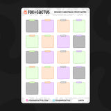 Spooky Christmas Sticky Note Stickers