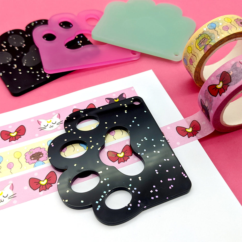 Acrylic Cat Paw Washi Cutter by Fox and Cactus