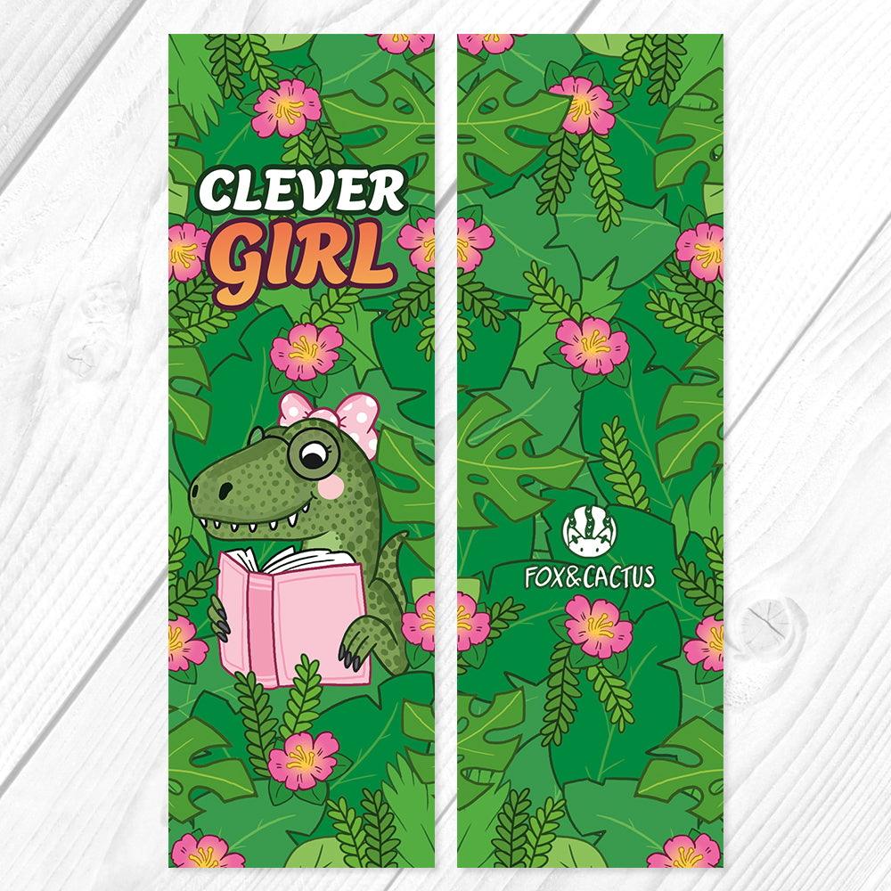 Clever Girl Bookmark by Fox and Cactus