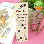 Finish What You Started Foiled Bookmark (Slight Imperfections) by Fox and Cactus