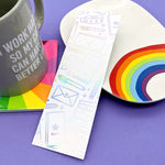 Stationery Lover Foiled Bookmark (Slight Imperfections) by Fox and Cactus