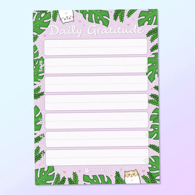 Daily Gratitude A6 (4x6) Notepad by Fox and Cactus