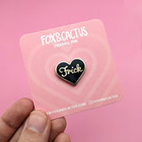 Frick Enamel Pin by Fox and Cactus