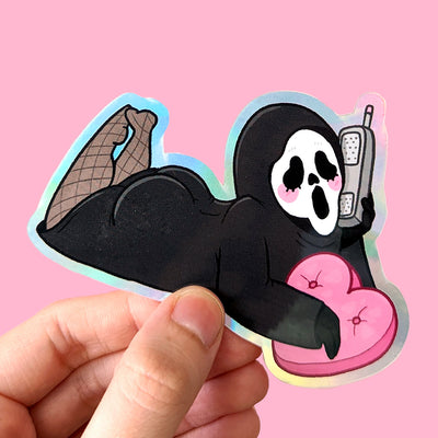 Thicc Killer Holographic Vinyl Sticker by Fox and Cactus