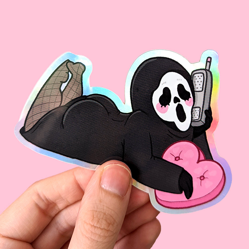 Thicc Killer Holographic Vinyl Sticker by Fox and Cactus