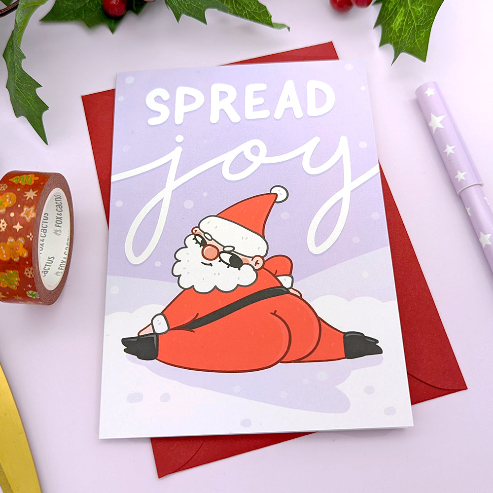 Spread Joy Greeting Card by Fox and Cactus