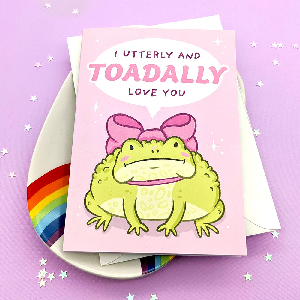 I Toad-ally Love You Greeting Card by Fox and Cactus