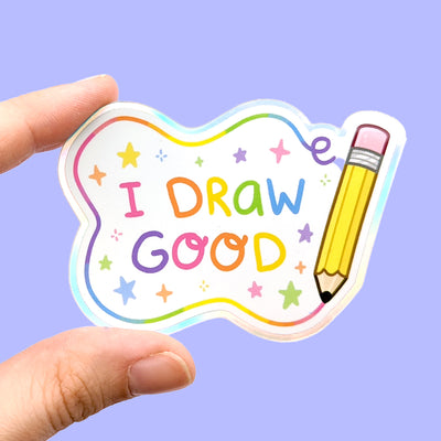 I Draw Good Vinyl Sticker