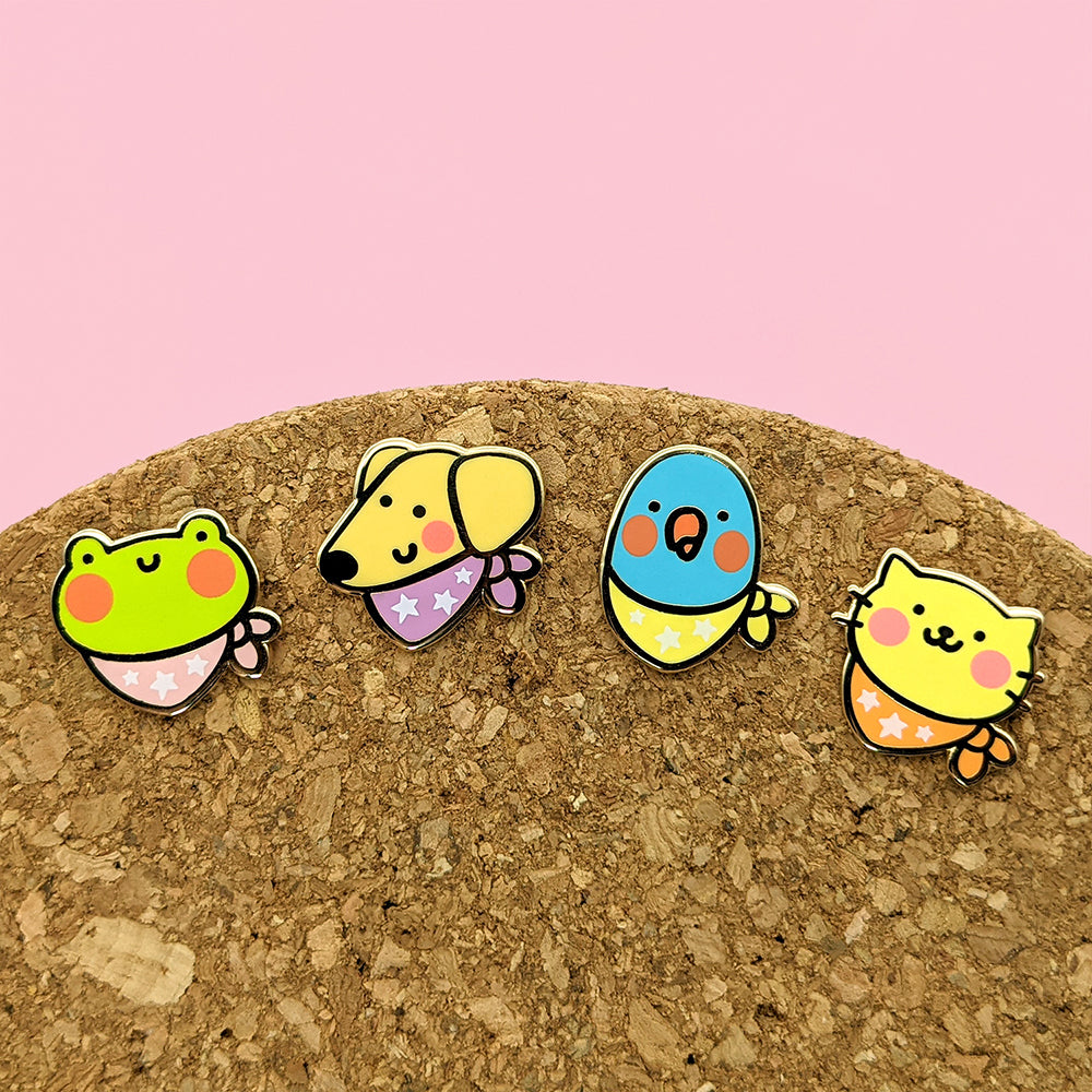 Froggy Friend (Itty Bitty Critty) Enamel Pin by Fox and Cactus