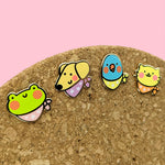 Froggy Friend (Itty Bitty Critty) Enamel Pin by Fox and Cactus