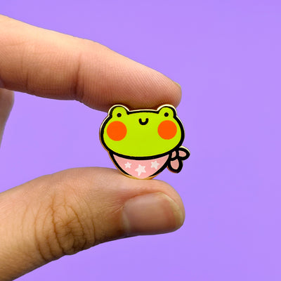 Froggy Friend (Itty Bitty Critty) Enamel Pin by Fox and Cactus