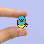 Bird Friend (Itty Bitty Critty) Enamel Pin by Fox and Cactus