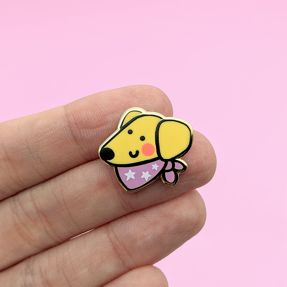 Doggy Friend (Itty Bitty Critty) Enamel Pin by Fox and Cactus