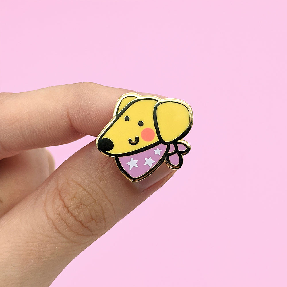 Doggy Friend (Itty Bitty Critty) Enamel Pin by Fox and Cactus