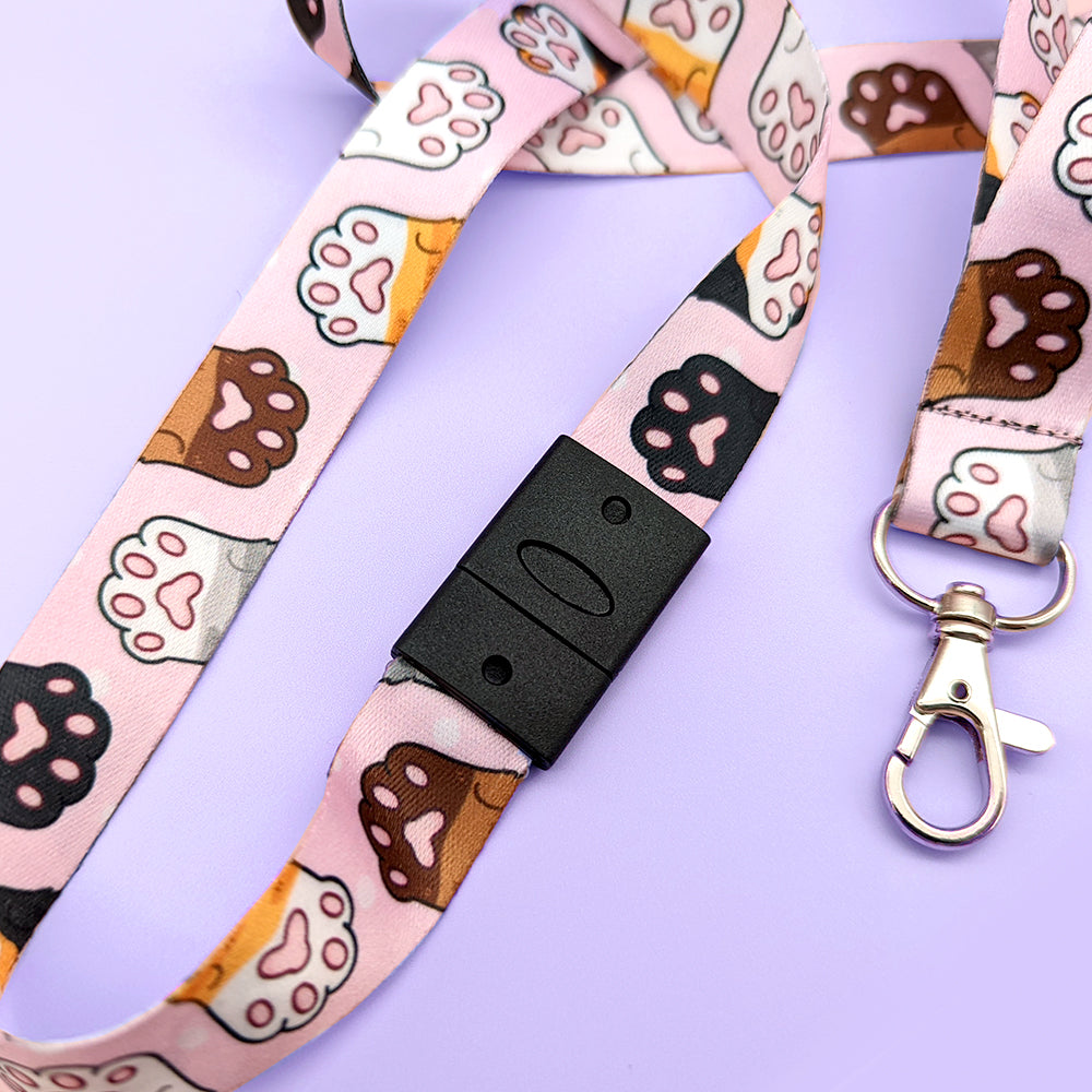 Cat Beans (Pink) Lanyard