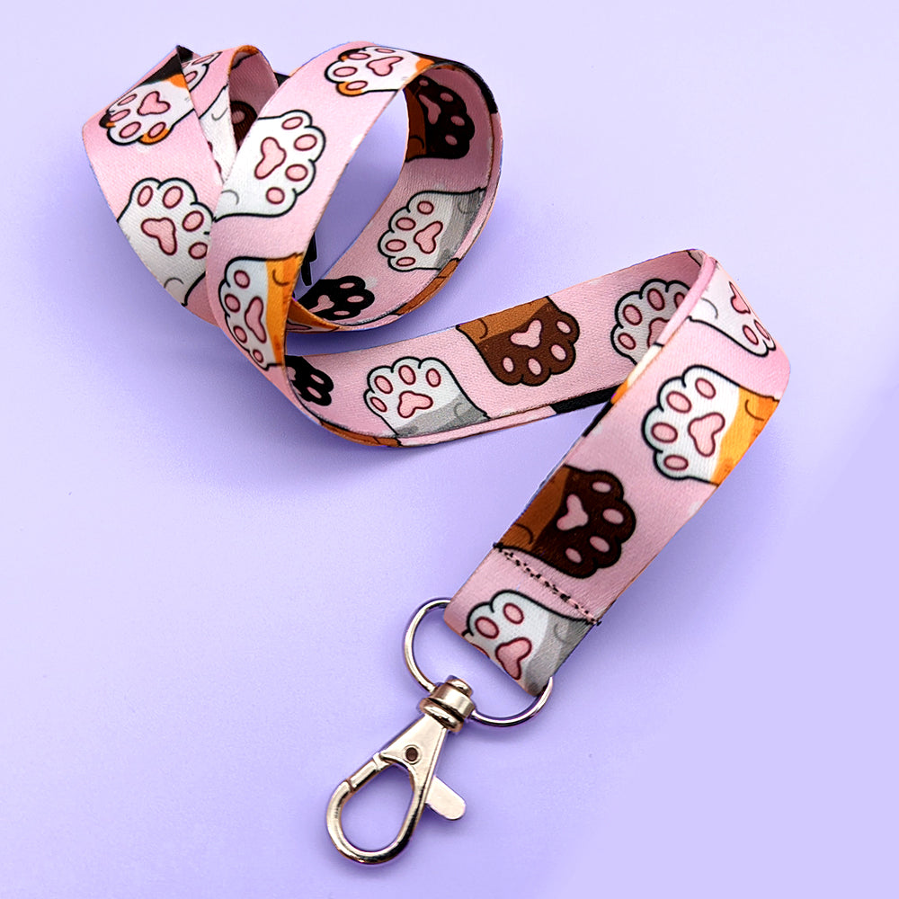 Cat Beans (Pink) Lanyard