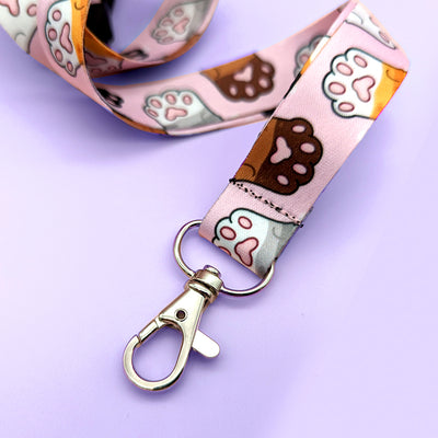 Cat Beans (Pink) Lanyard