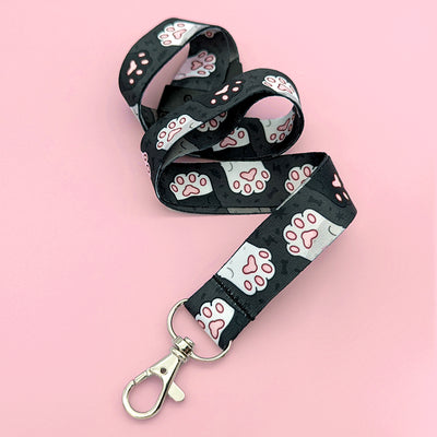 Spooky Cat Beans Lanyard