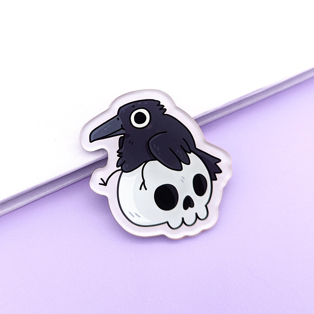 Carefree Crow Fridge Magnet